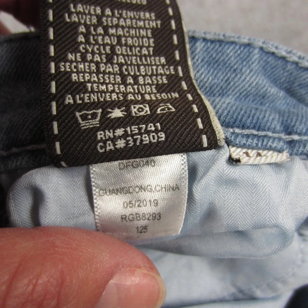 7 For All Mankind Jeans Girls 14 Luxe‎ Vintage Ankle Skinny Zip Front Moto Denim